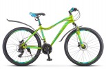 Велосипед 26' рама женская, алюминий STELS MISS-6000 D диск, жёлт./зелён., 21 ск., 15' V010 LU083855